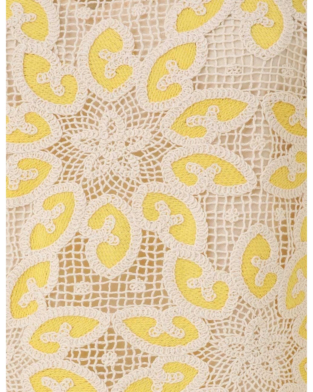 Zimmermann Natural Golden Lace Mini Dress