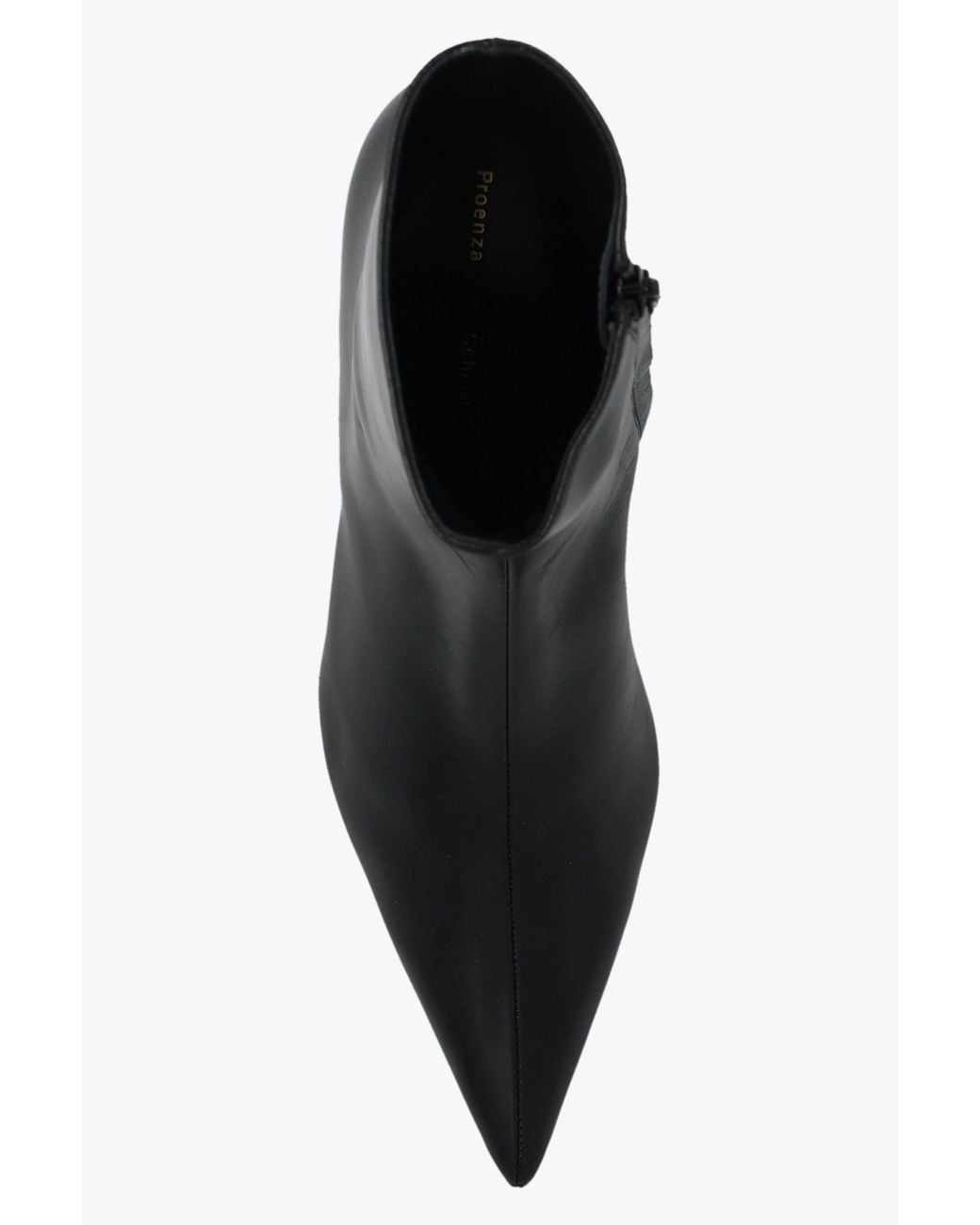 Proenza Schouler Black Spike Pointed-Toe Ankle Boots