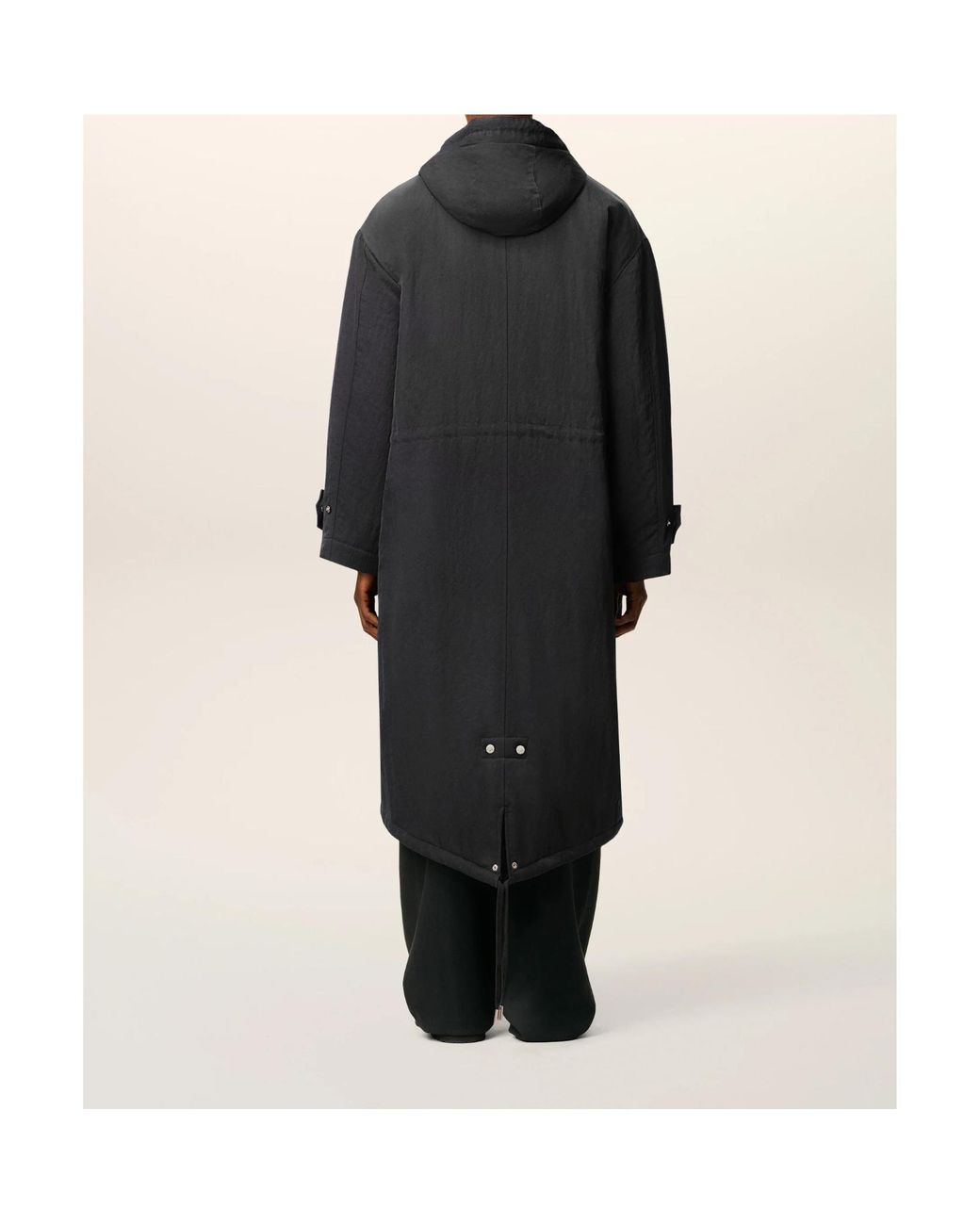 AMI Black Ami Alexandre Mattiussi Hooded Padded Parka for men