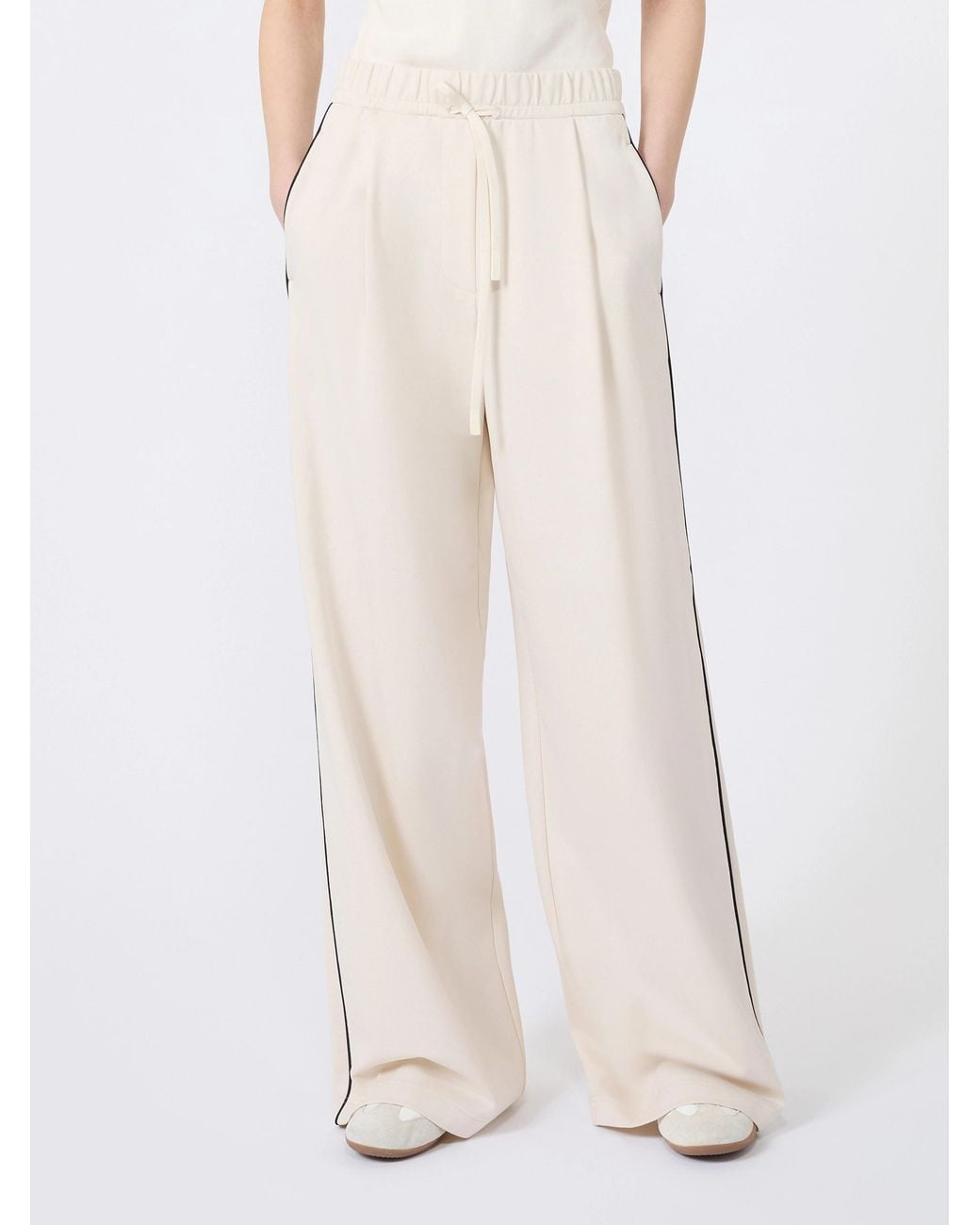 Weekend by Maxmara White Wide Leg Casual Pants