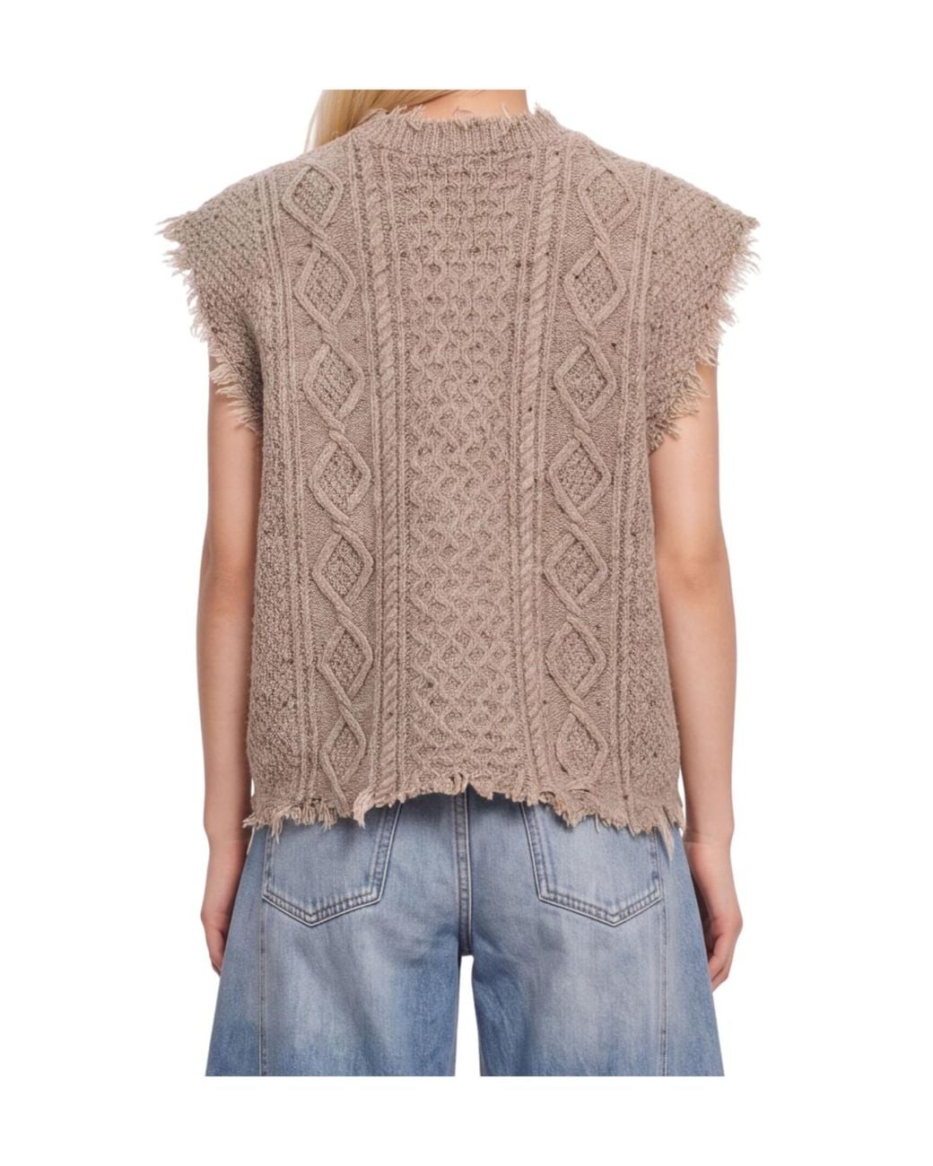 R13 Gray Crew-Neck Tank Top