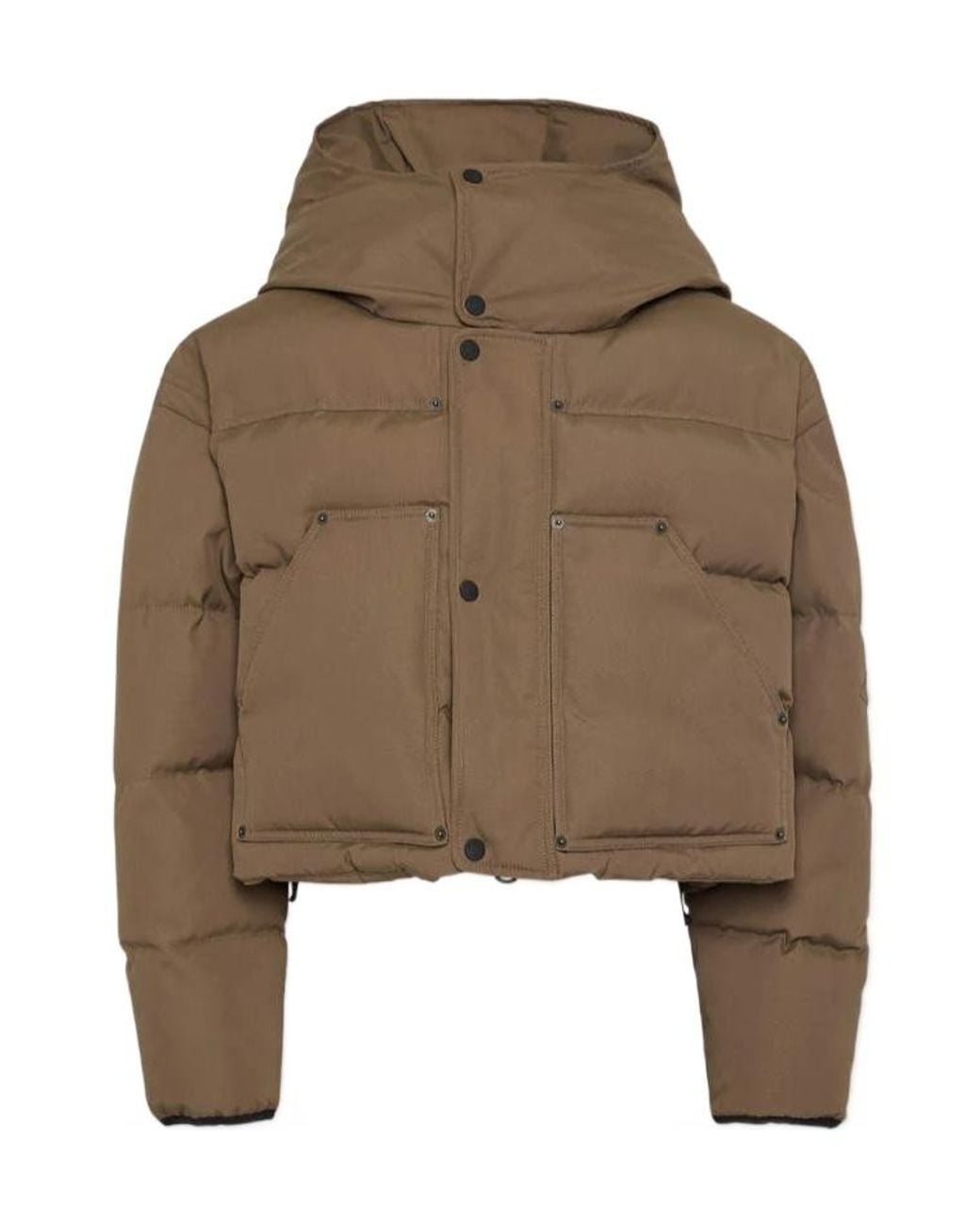 DSquared² Brown Icon Utility Hooded Puffer Jacket