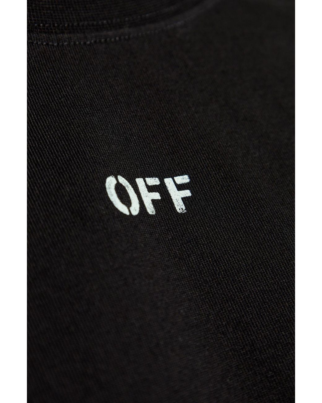 Off-White c/o Virgil Abloh Black Vibe Arrow Skate Crewneck T-Shirt for men