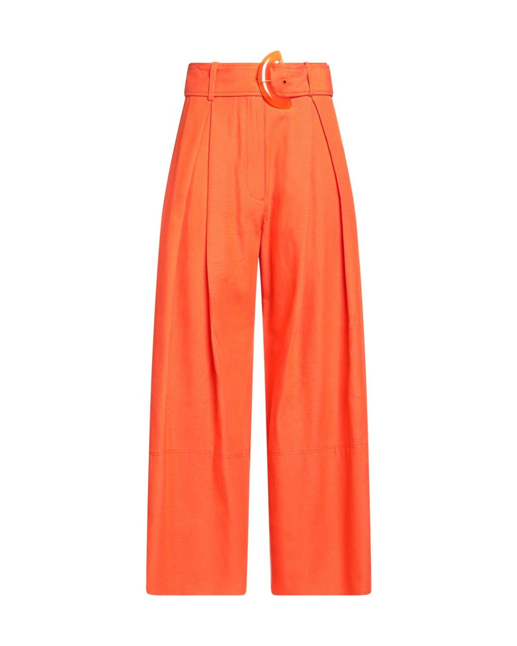 Farm Rio Orange Casual Pants With Belt Loops
