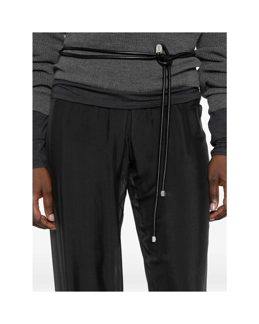Paloma Wool Black Casual Pants With An Elastic Waistband
