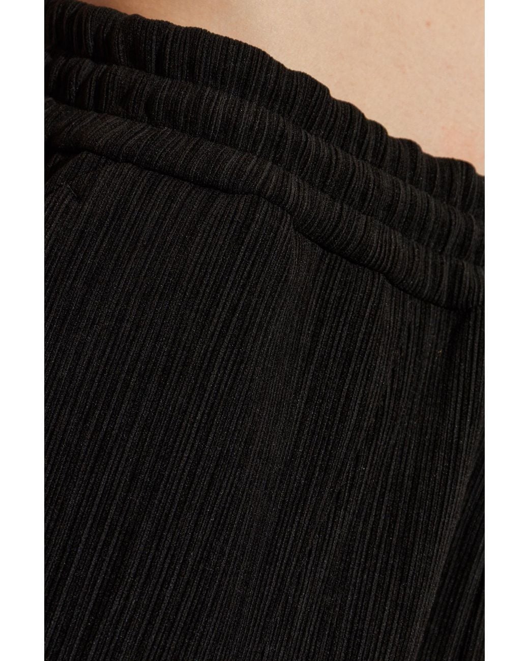 Post Archive Faction PAF Black Elastic-Waist Trousers for men