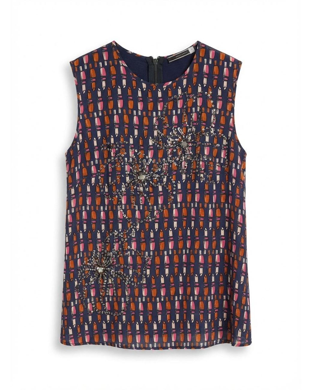 Sportmax Purple Sleeveless T-Shirt