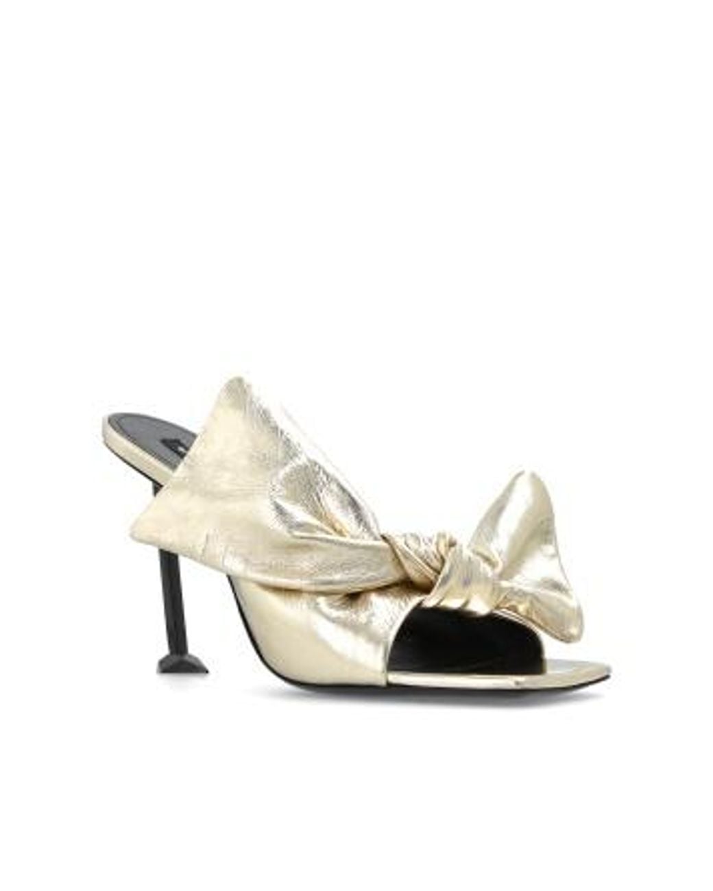 Givenchy White Bow Heeled Mules
