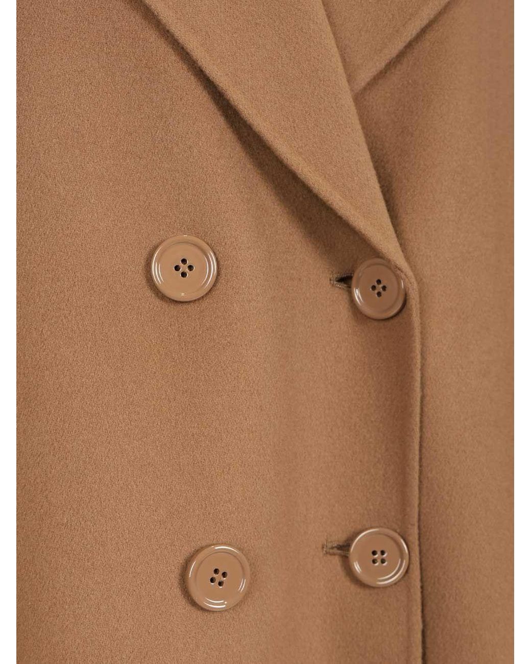 Max Mara Brown 'S Heller Long Belted Double Breasted Coat