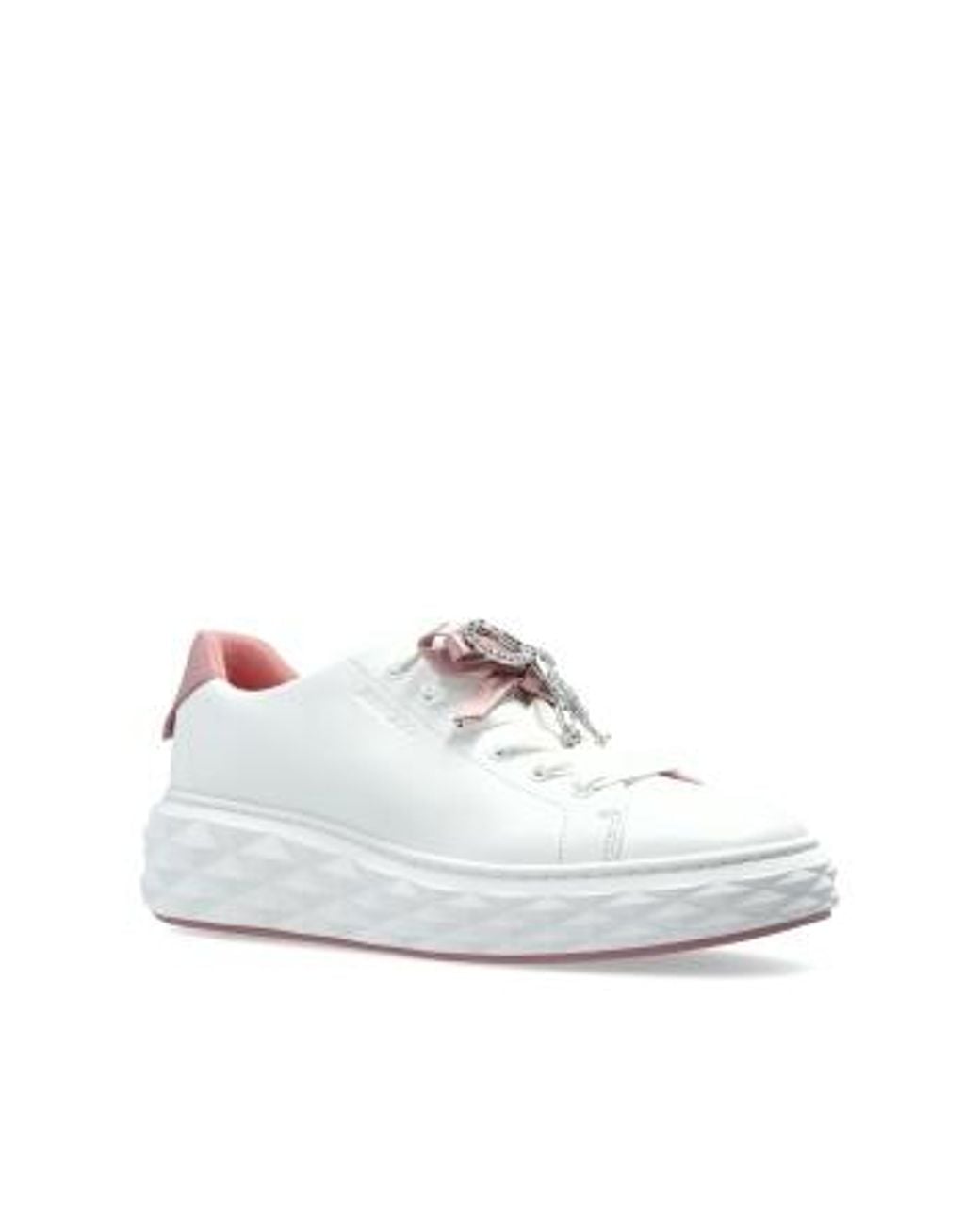 Jimmy Choo White 'Diamond' Sports Shoes
