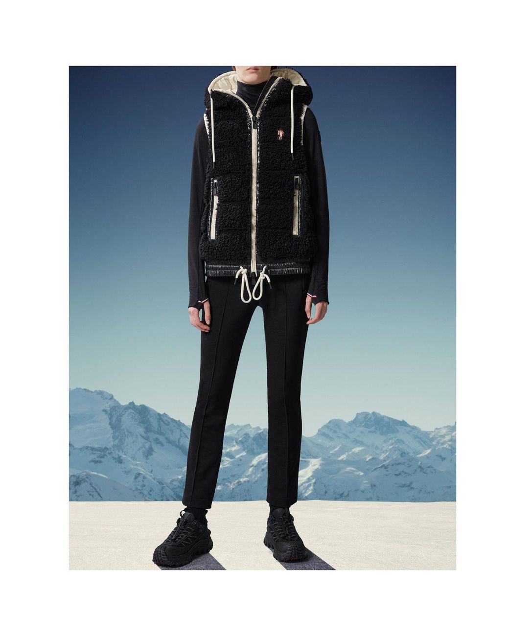 Moncler Black Twill Trousers