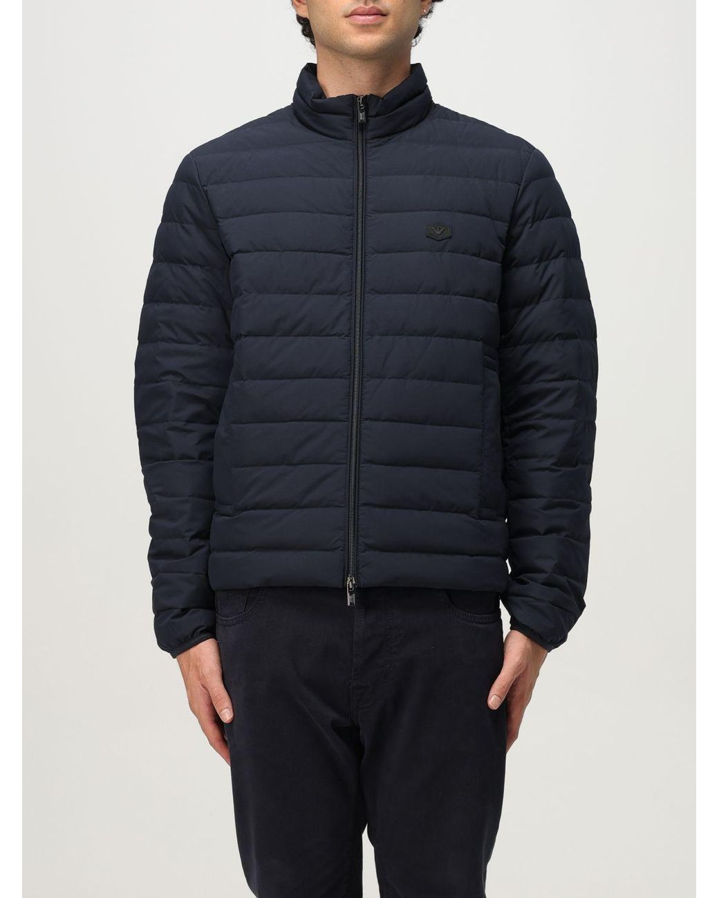Emporio Armani Blue Down Jacket for men