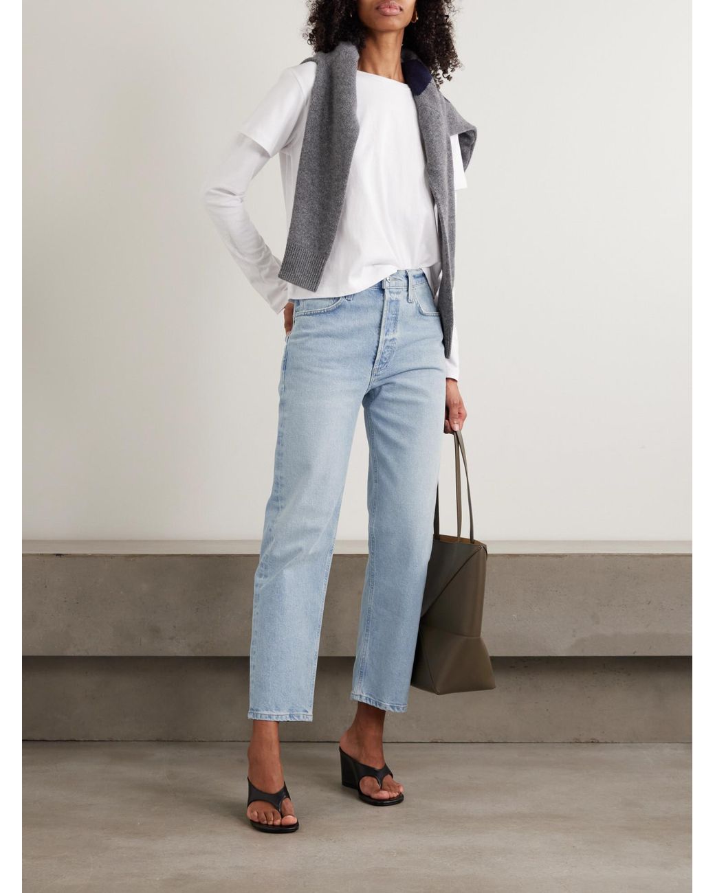 Citizens of Humanity Blue Straight Leg Jeans