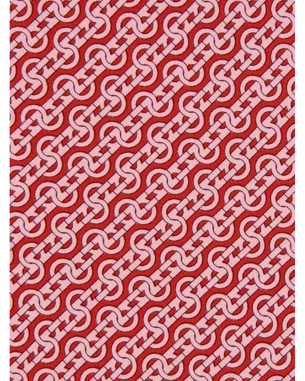 Ferragamo Pink Twill Tie for men