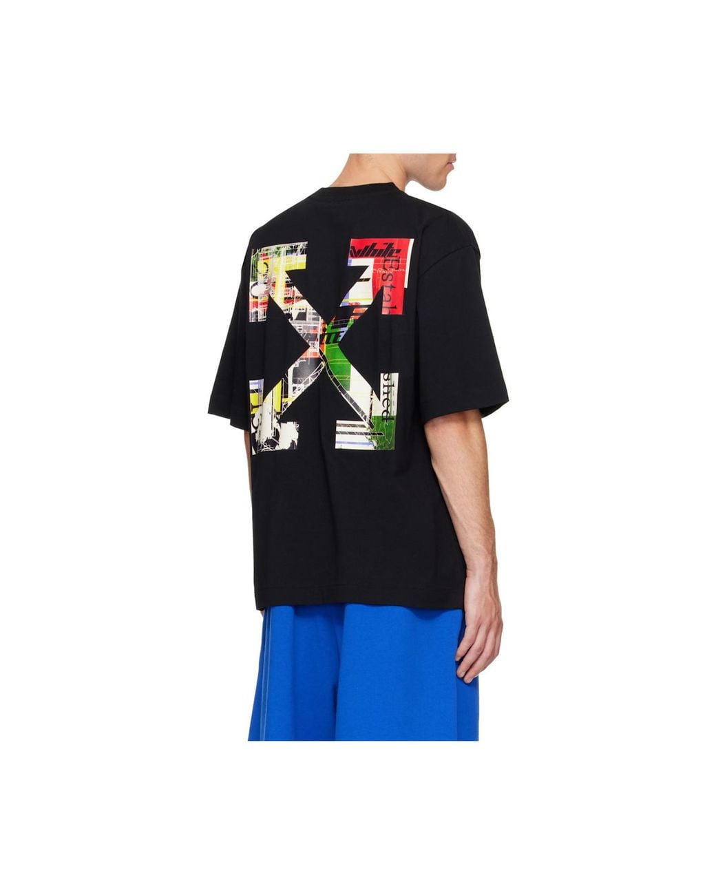 Off-White c/o Virgil Abloh Black Graphic Arrow Print T-Shirt for men