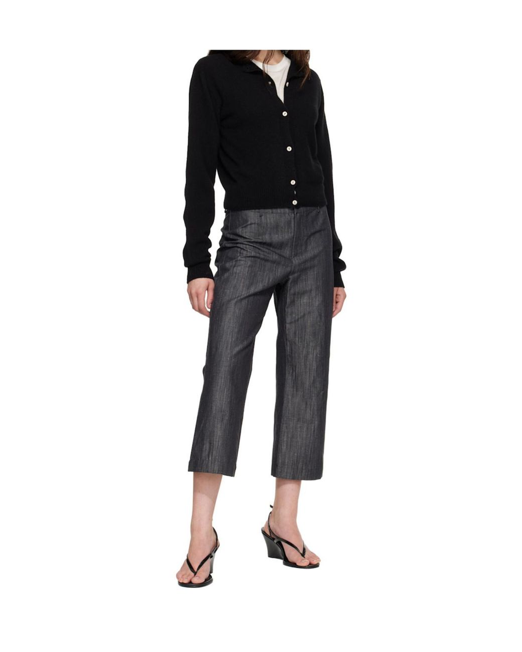Baserange Black Long-Sleeved Cardigan