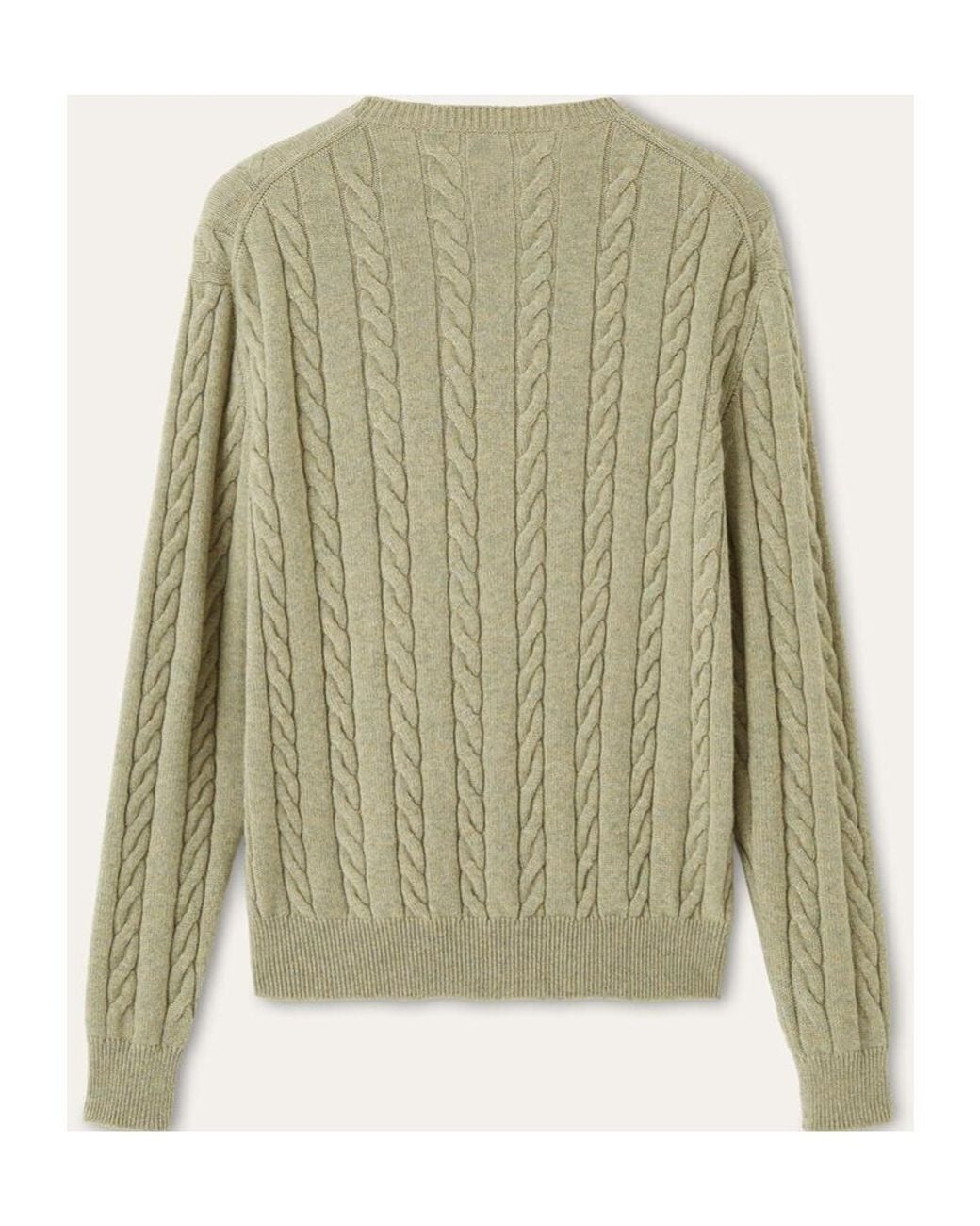 Loro Piana Green Cedar Crewneck Knitted Jumper for men