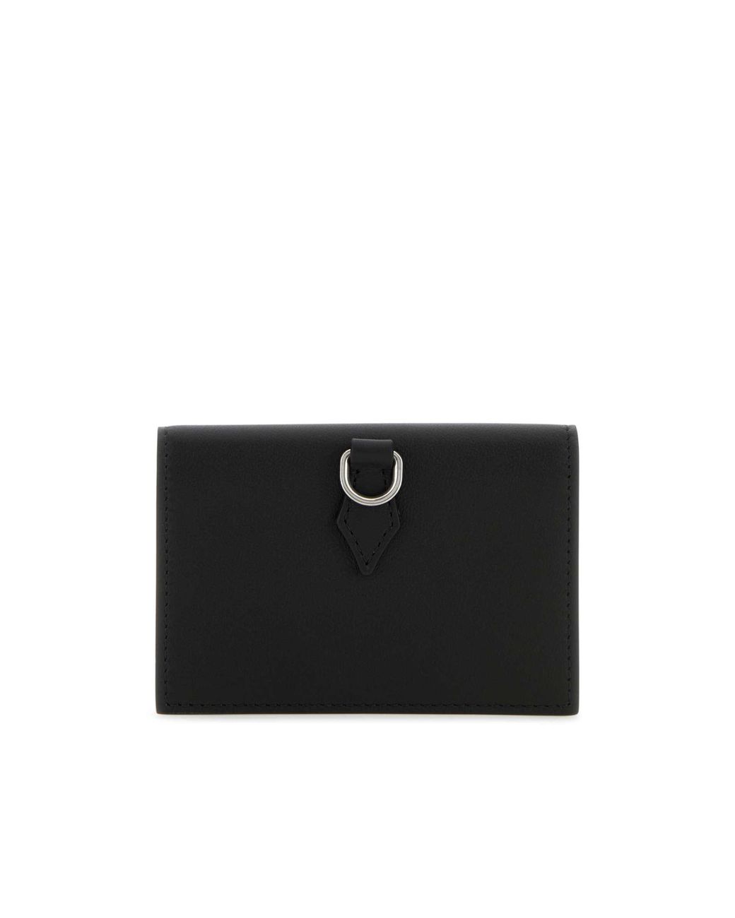 Montblanc Black Logo Plaque Foldover Top Wallet for men