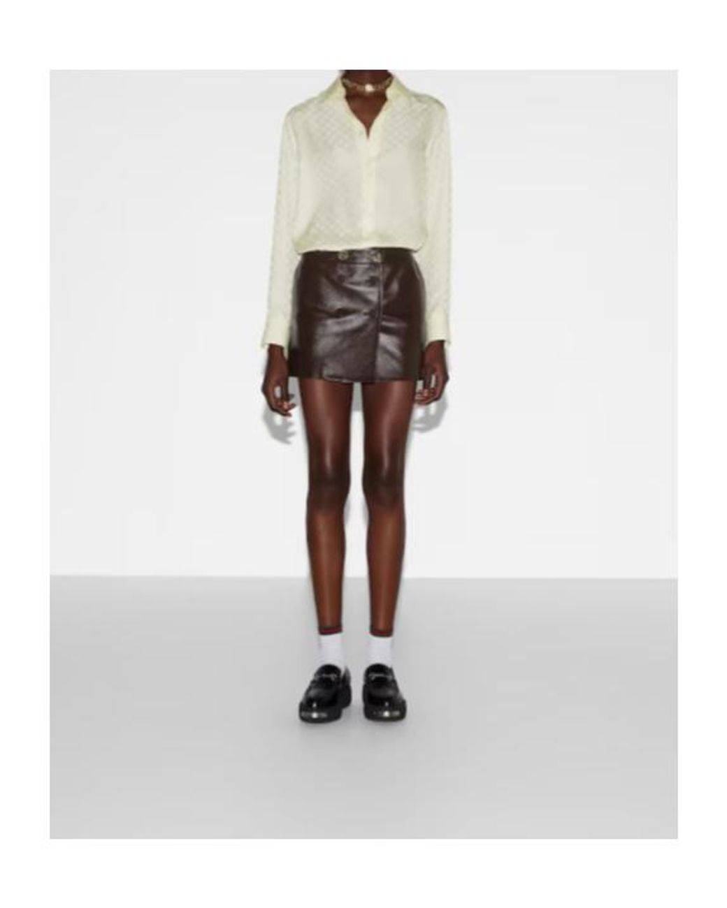 Gucci Natural Gg Crêpe Shirt