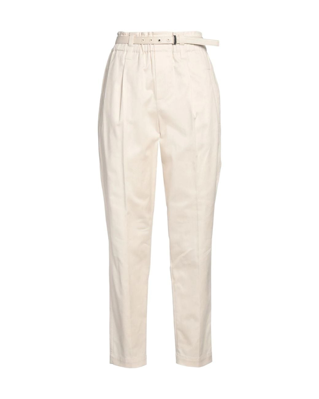 Brunello Cucinelli White Tapered-Leg Trousers