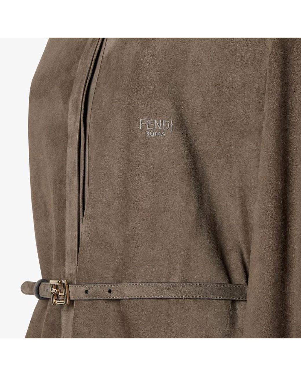 Fendi Brown Oversized Long Sleeve Shirt