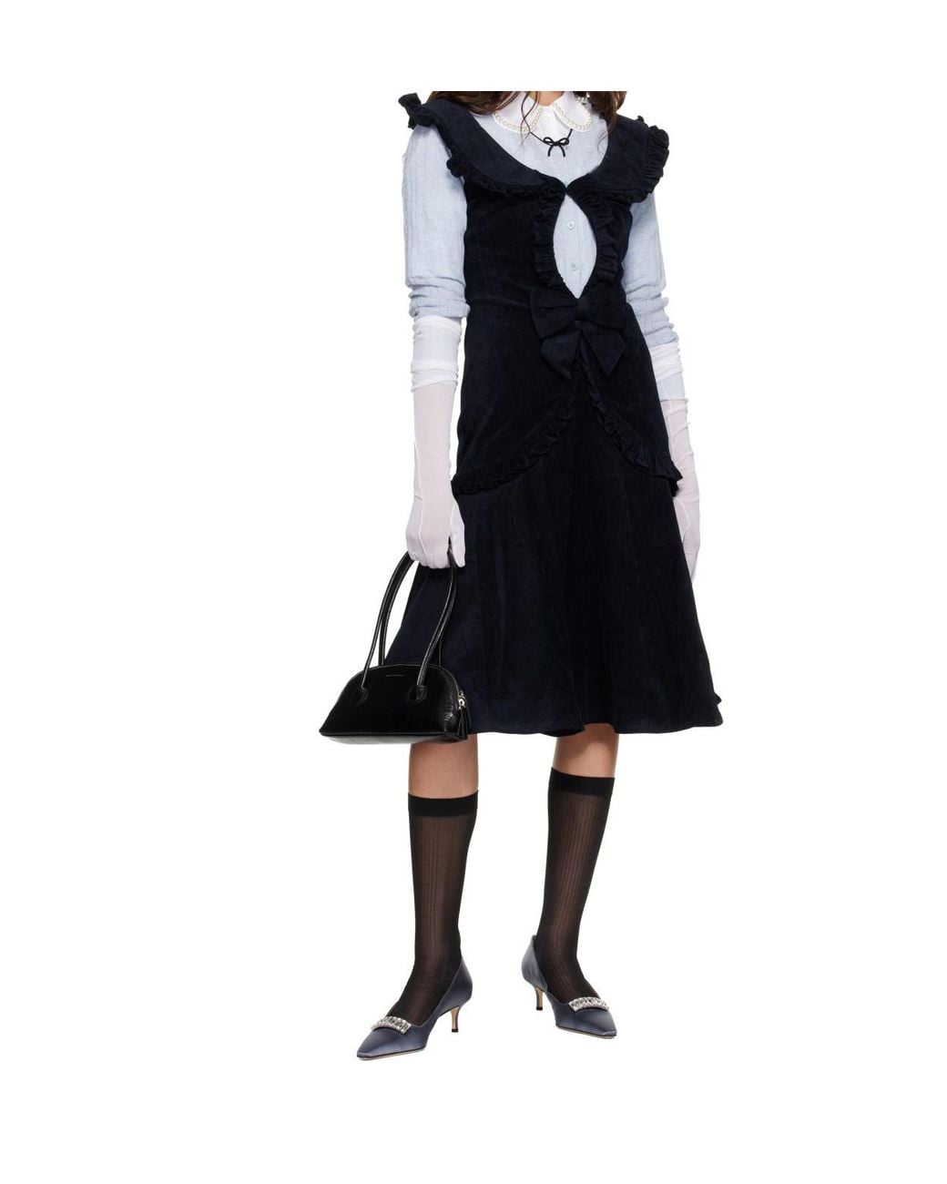 ShuShu/Tong Black Cut-Out Dress