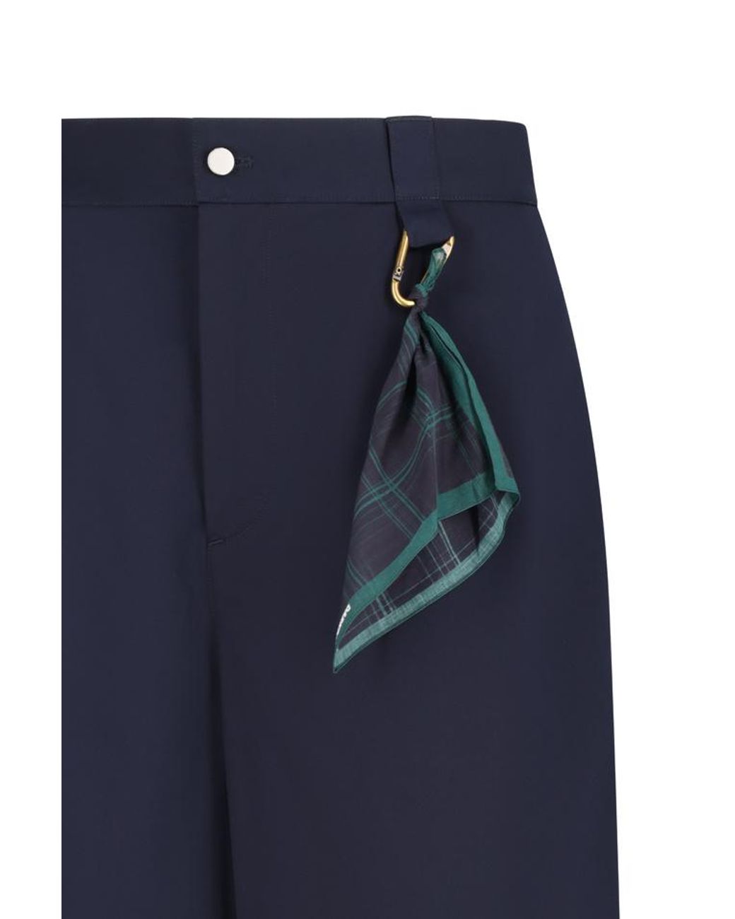 DARKPARK Blue Pleated Shorts for men