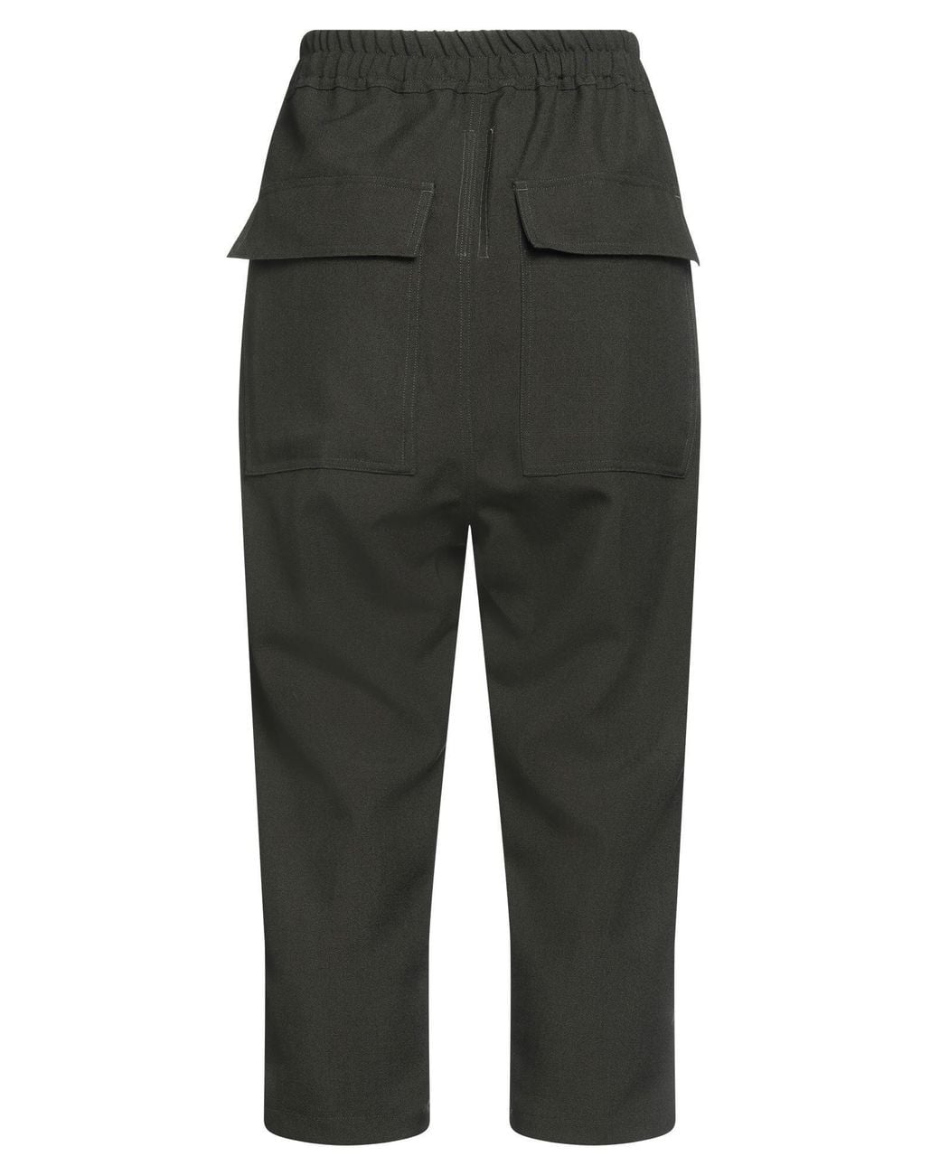 Rick Owens Black Solid Color Casual Trousers