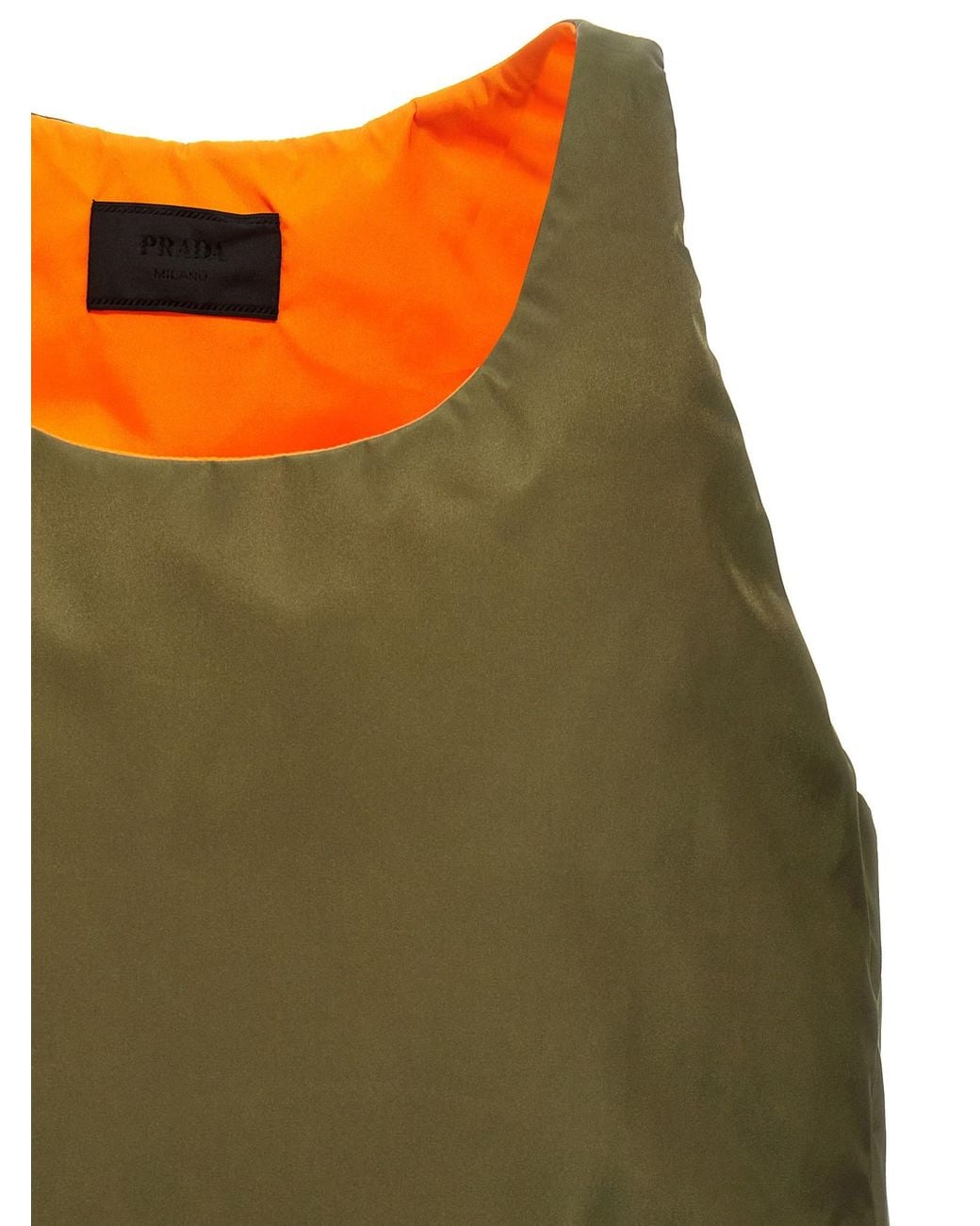 Prada Green Sleeveless Padded Top for men