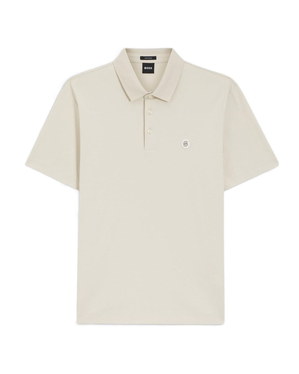Boss White Boss Double B Monogram Polo Shirt for men