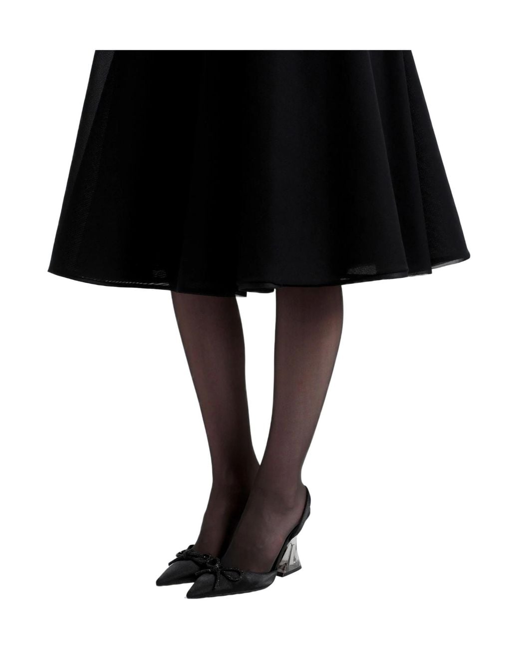 MAX&Co. Black Simple Sleeveless Tulle Dress