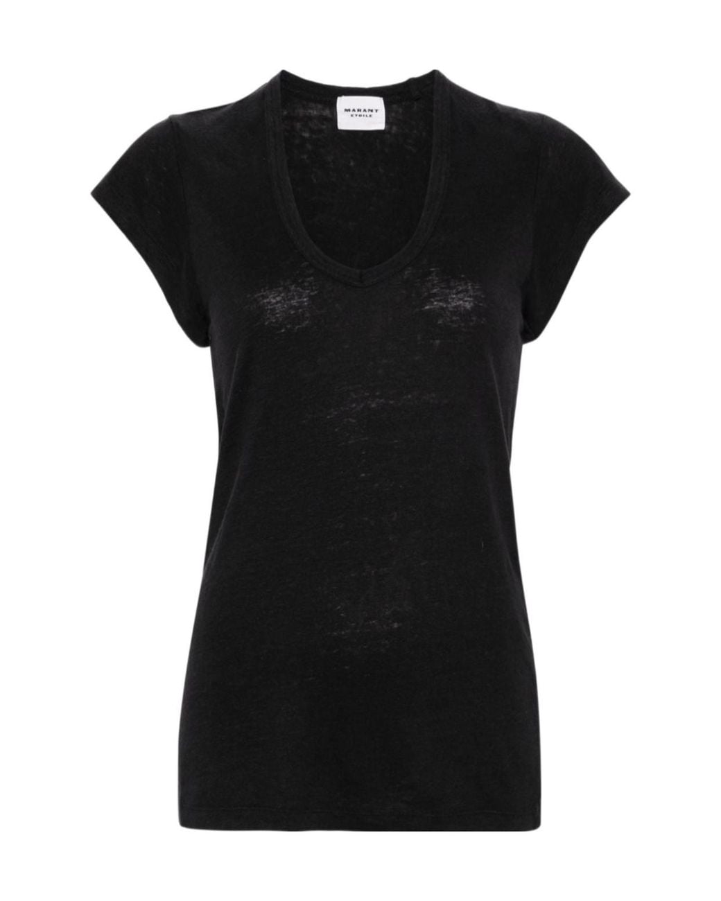 Isabel Marant Black Isabel Marant Étoile Zankou V-Neck T-Shirt