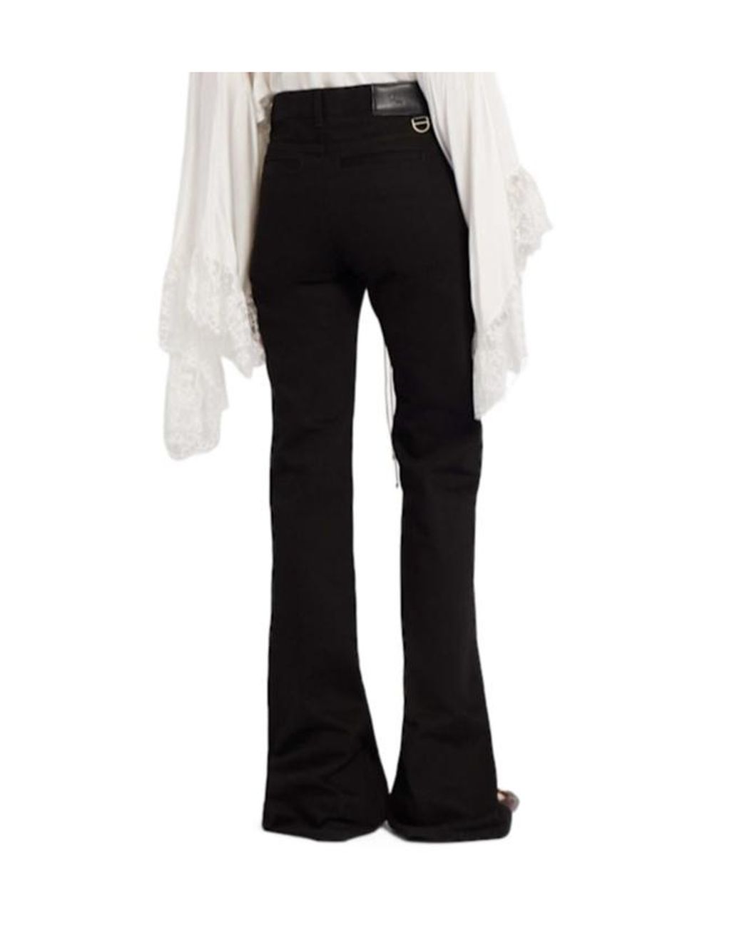 Chloé Black High Rise Straight Pants
