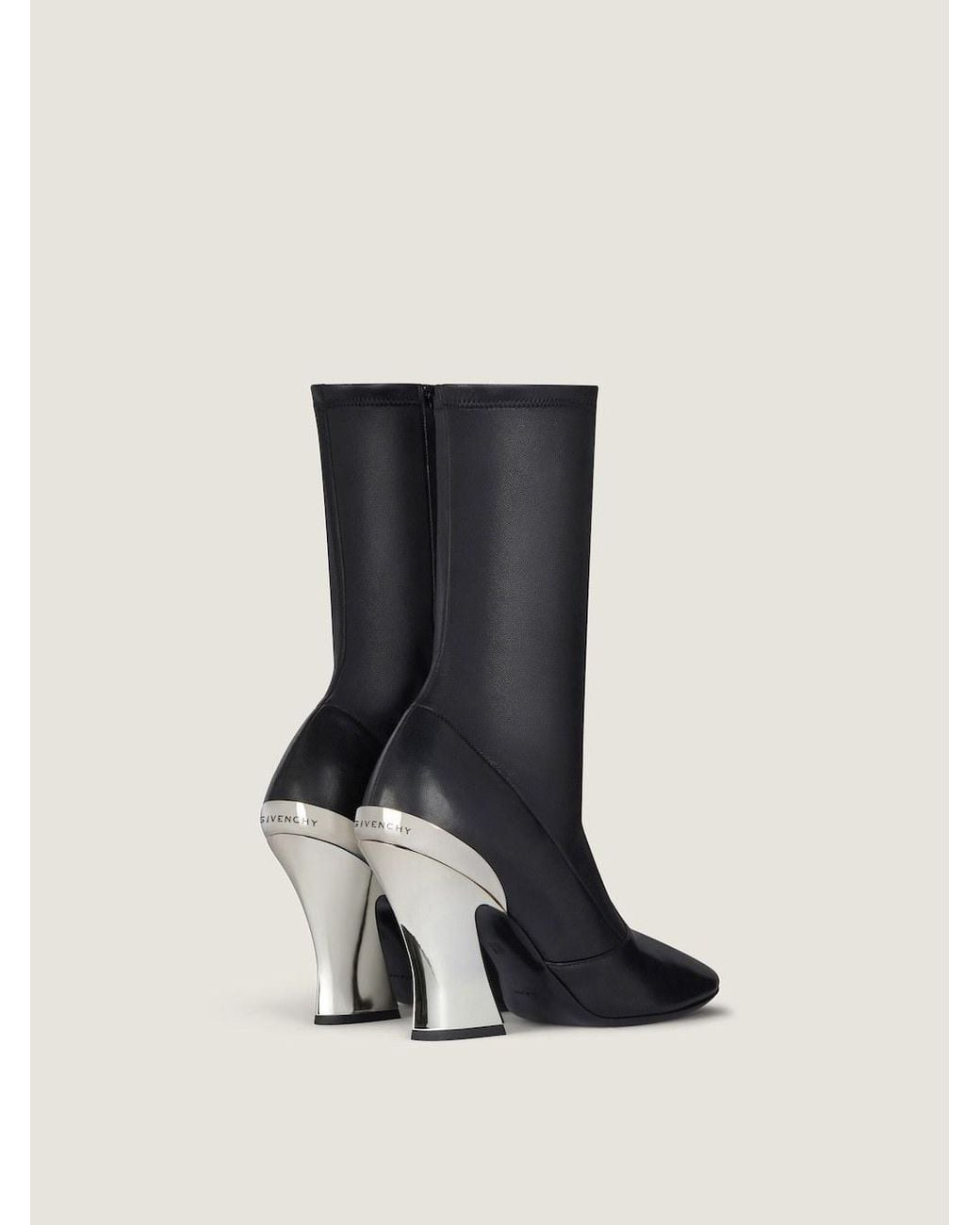 Givenchy Black Sculpted Ankle Boots
