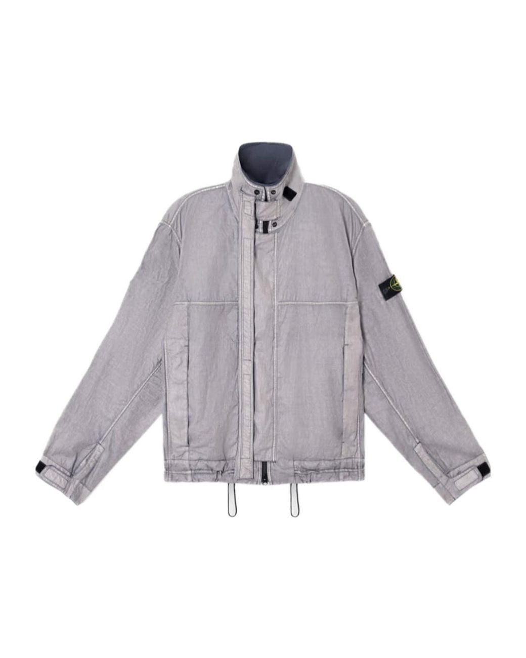Stone Island Gray Raw Plated-Ovd Jacket for men
