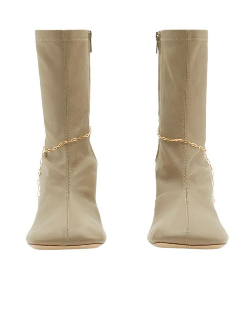 Burberry Brown 75Mm Slinky Legging Boots