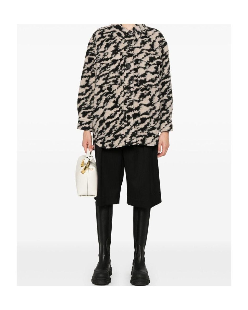 Isabel Marant Black Isabel Marant Étoile Harveli Button-Up Overshirt