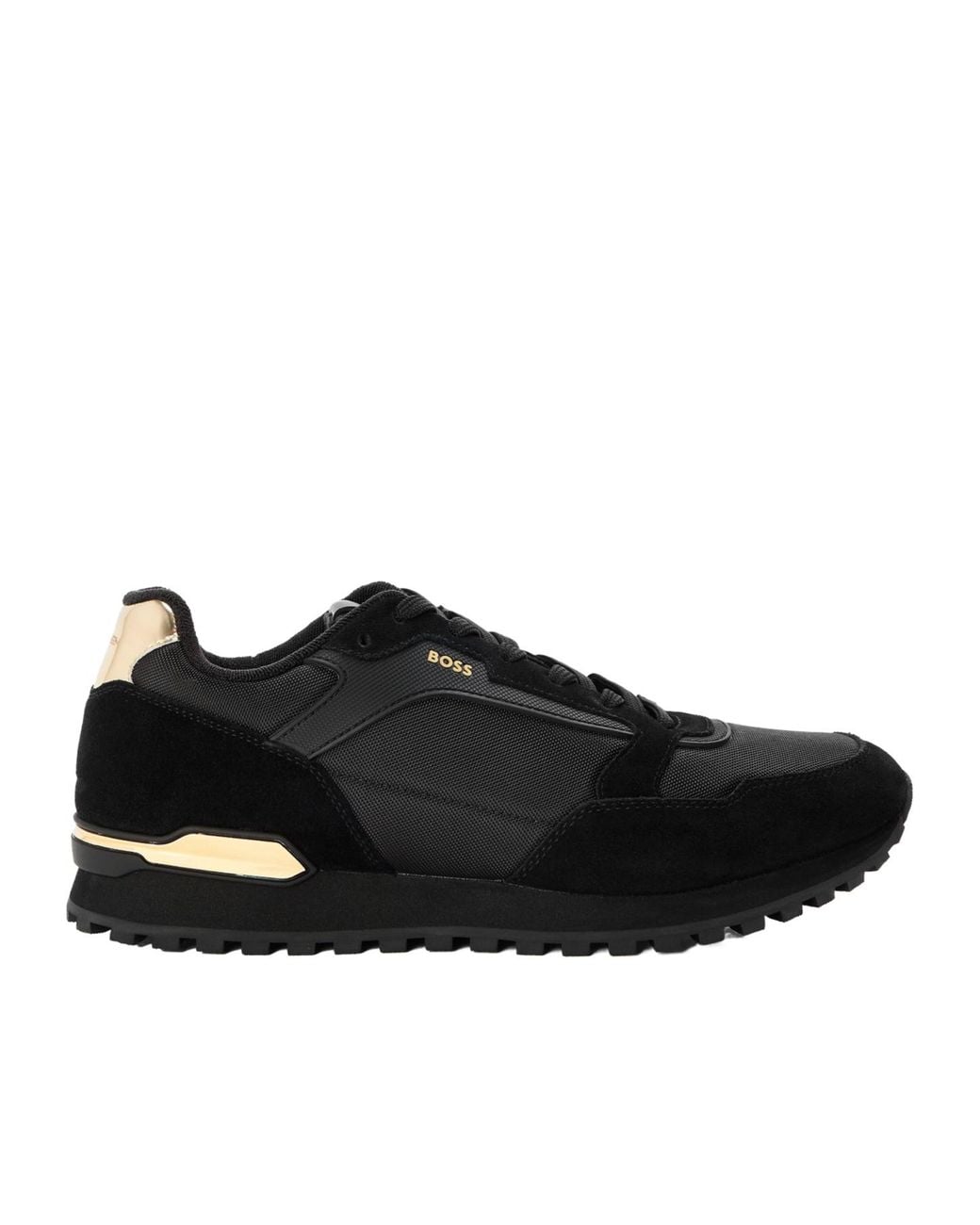 Boss Black Solid Color Sneakers for men