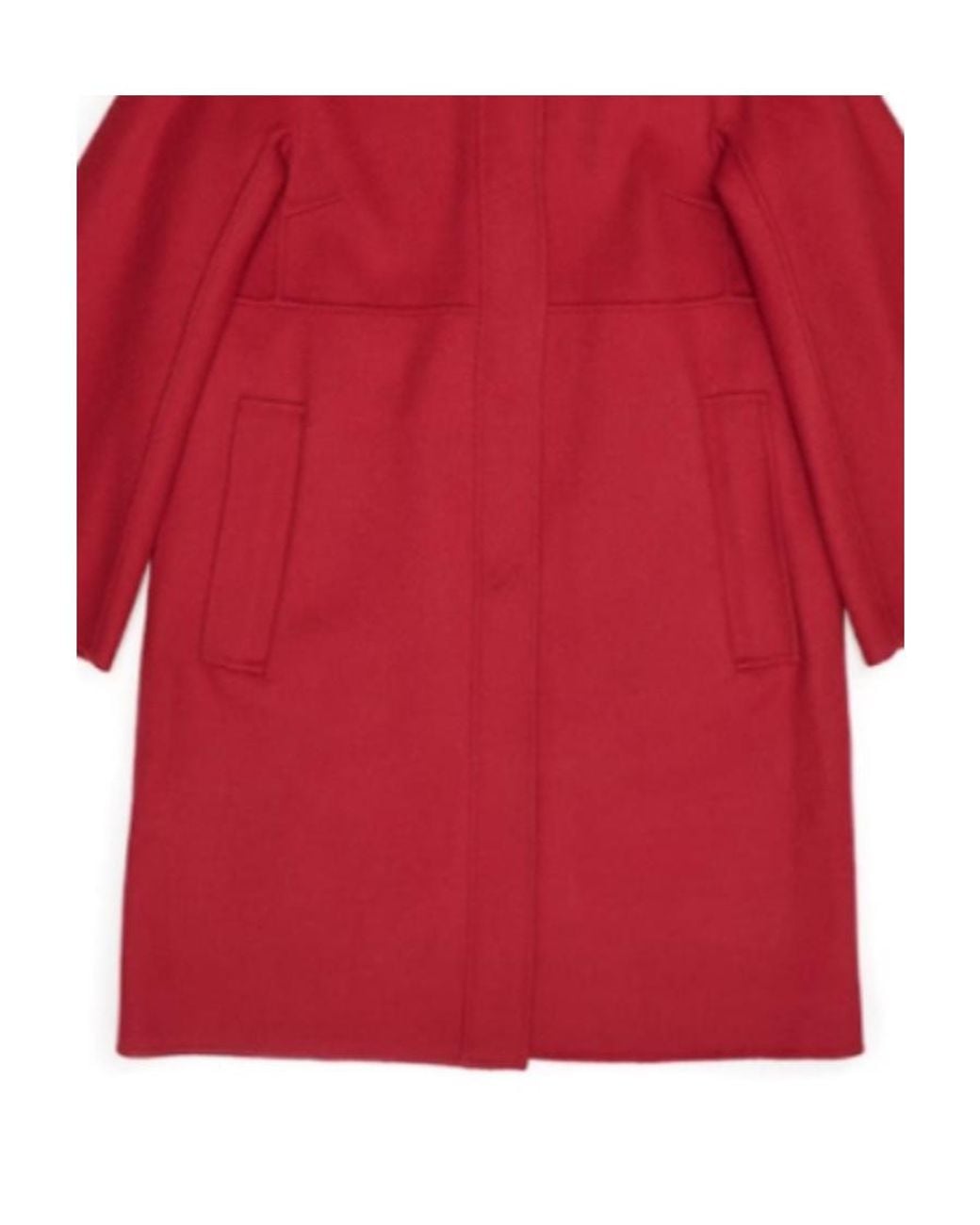 Weekend by Maxmara Red Round-Neck Coat