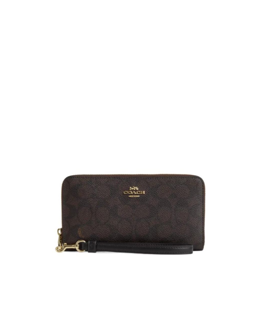 COACH Black Long Zipper Wallet