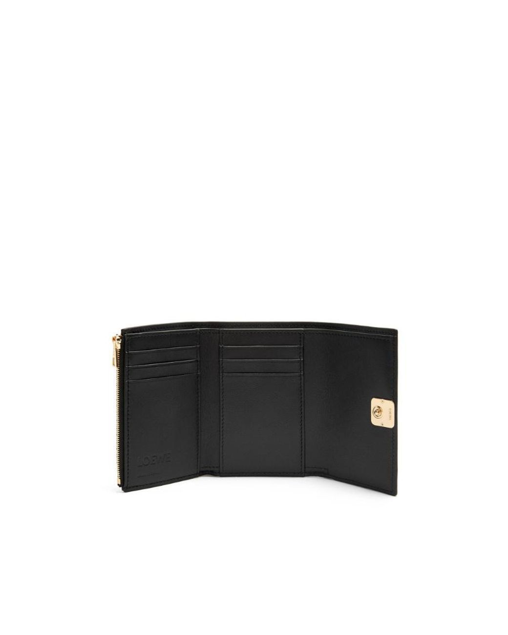 Loewe Black Anagram Puffer Foldover Wallet