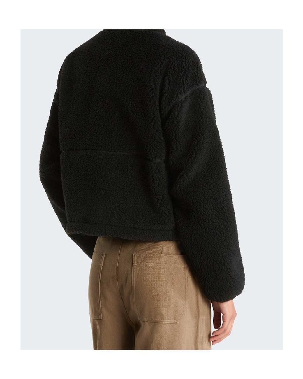 The North Face Black Teddy-Texture Zip-Up Jacket