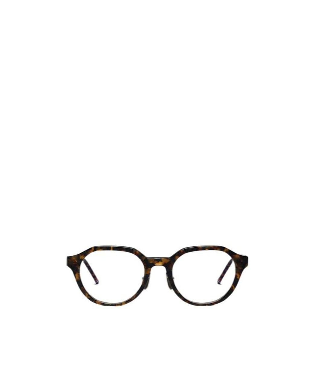 Thom Browne White Eyewear Oval-Frame Glasses for men
