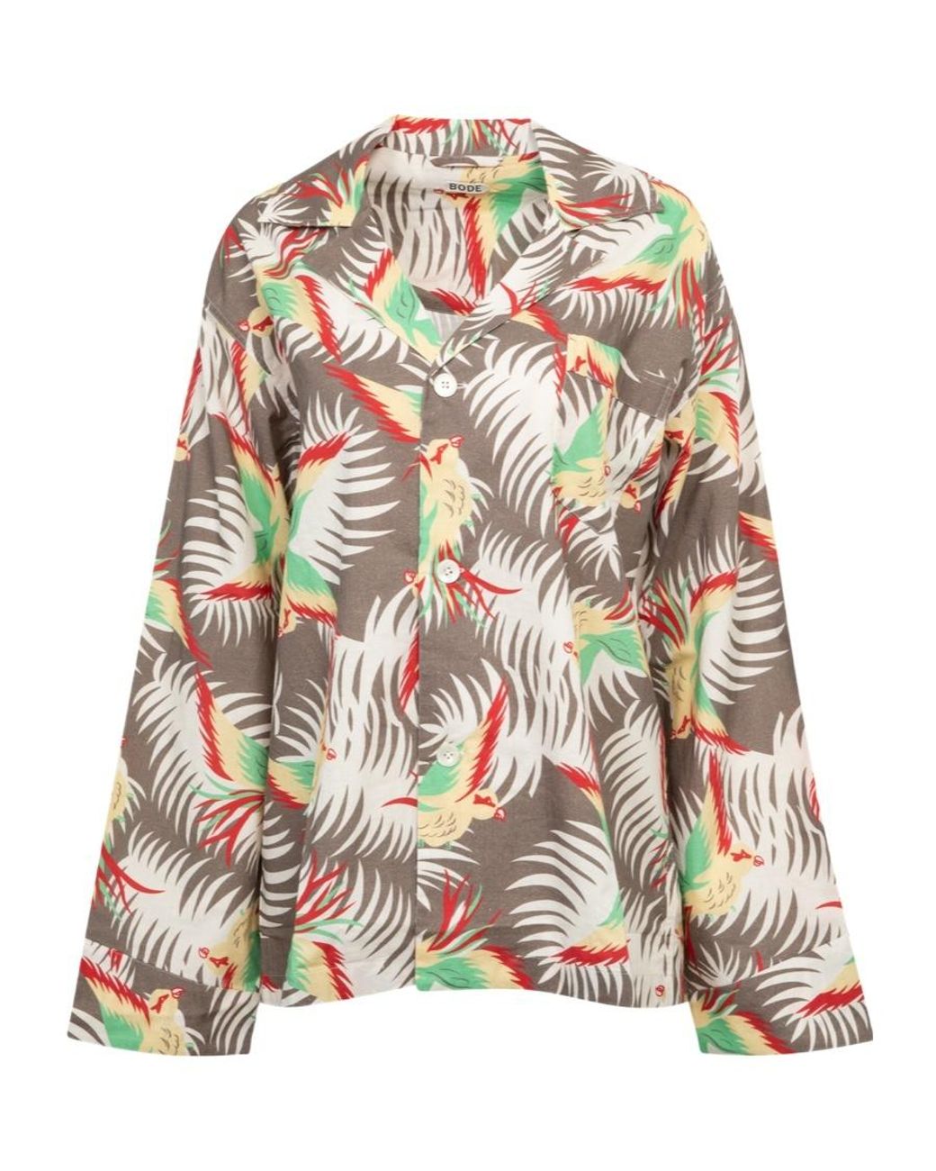 Bode Multicolor Motif-Print Cotton Shirt