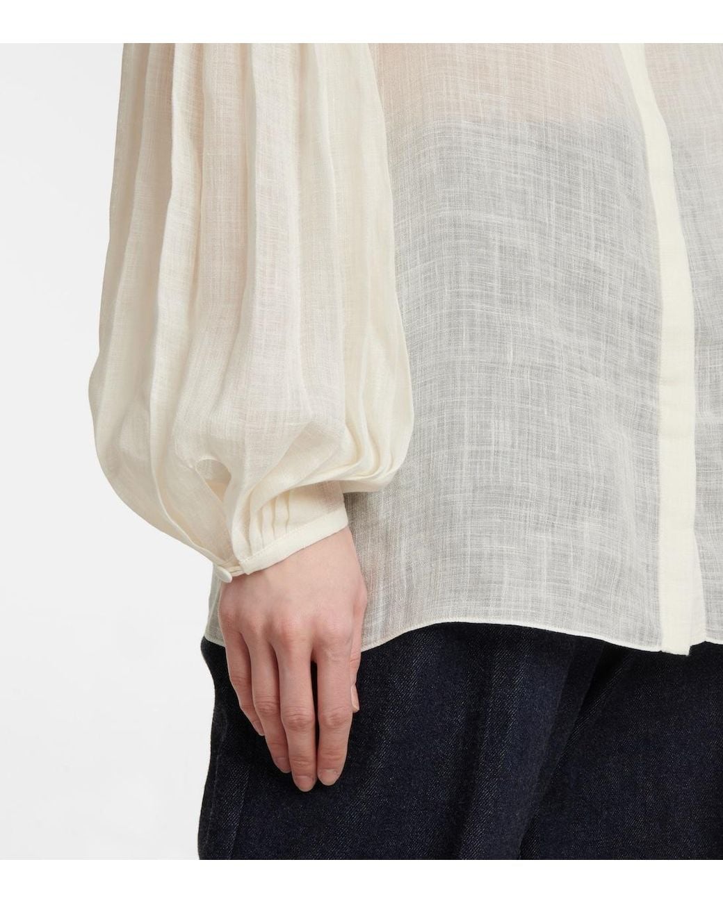 Gabriela Hearst White Long Sleeve Shirt