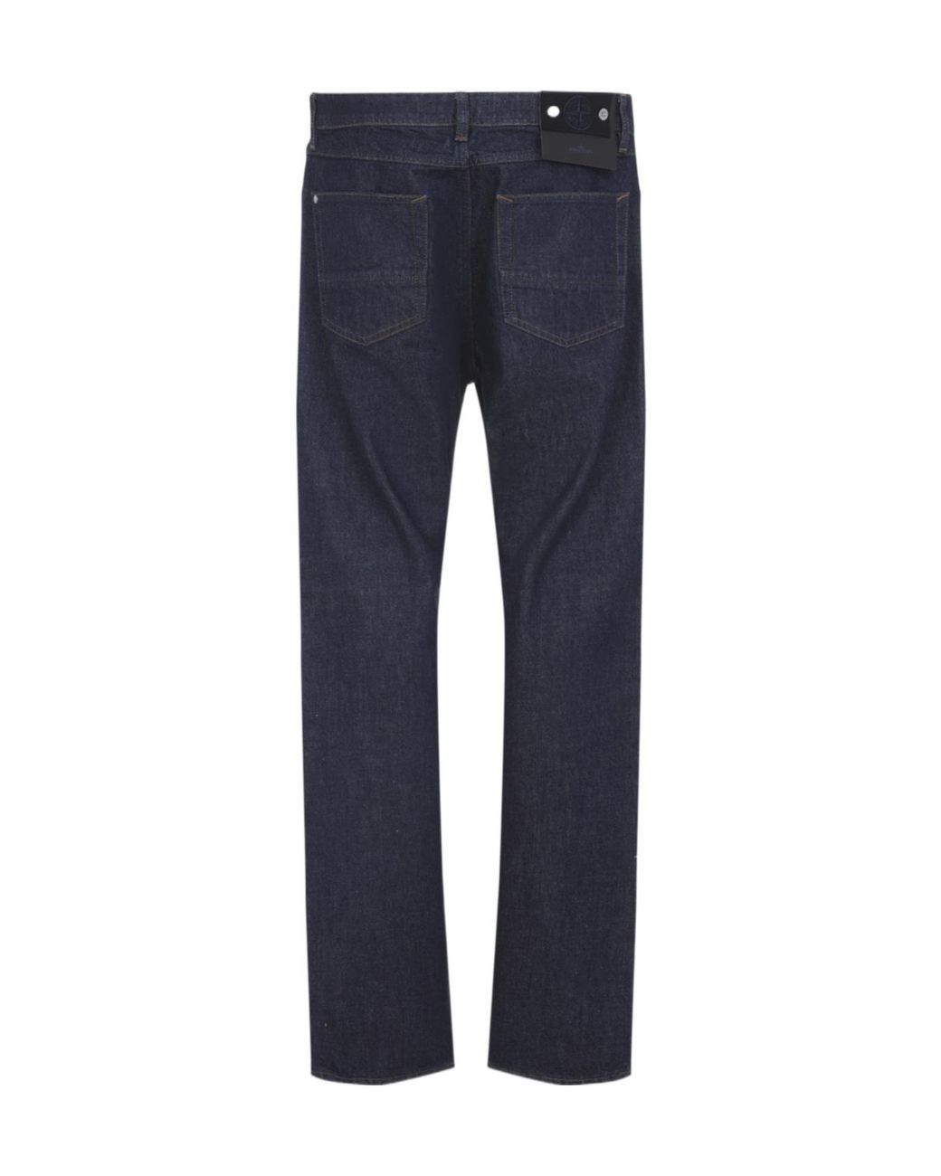 Stone Island Blue Logo Patch Jeans for men