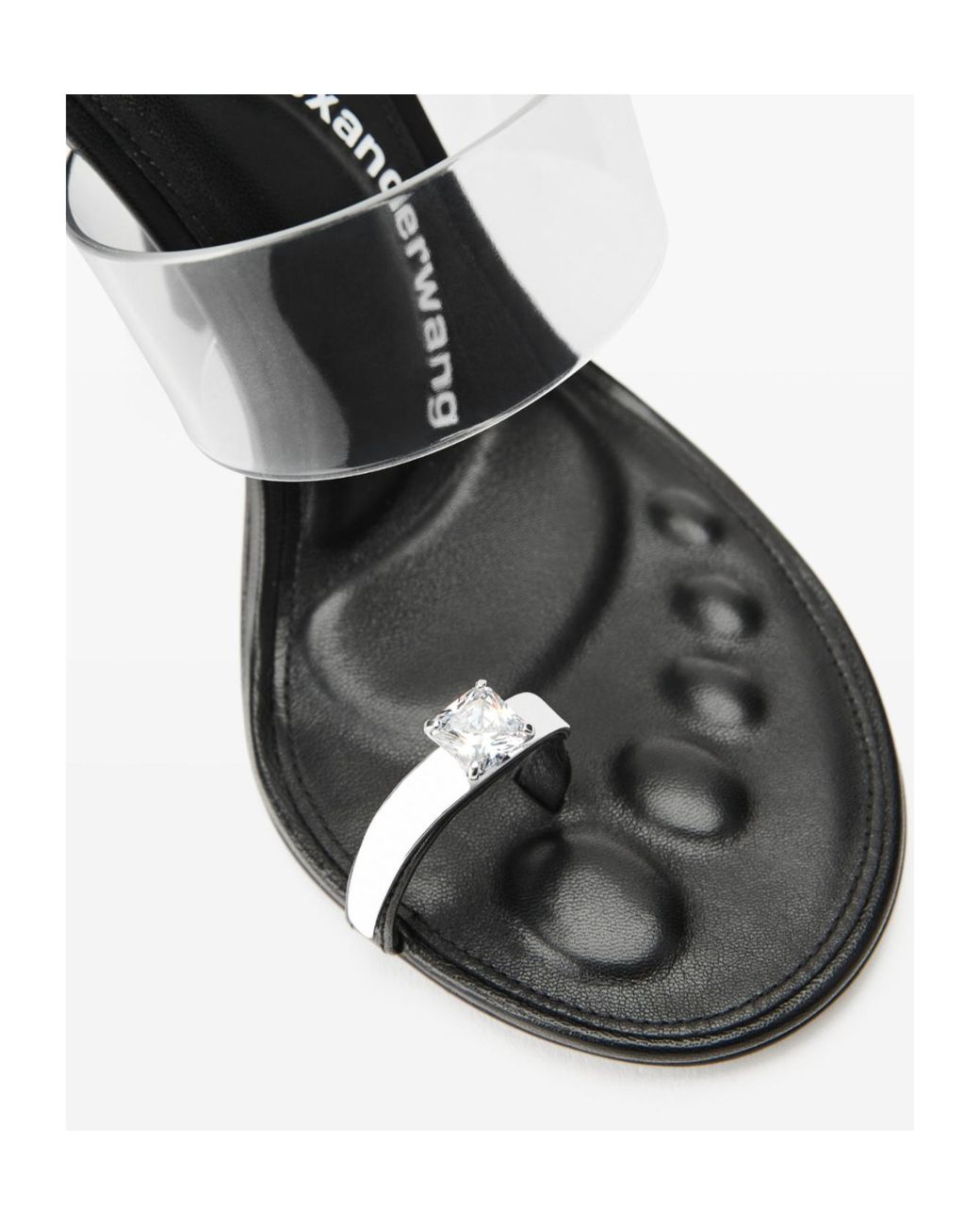 Alexander Wang White Bianca Slip-On Sandals