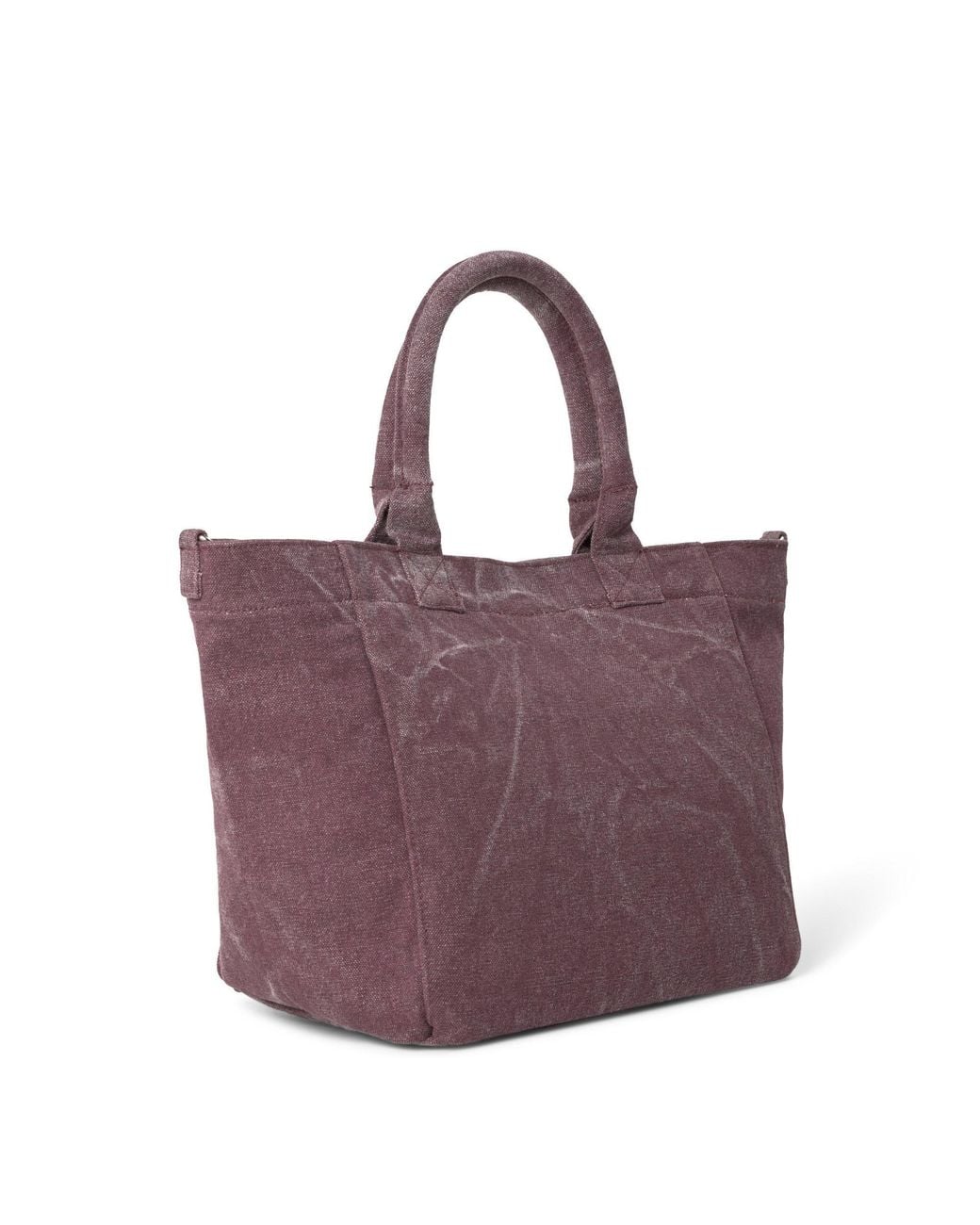 Ganni Purple Canvas Tote Bag