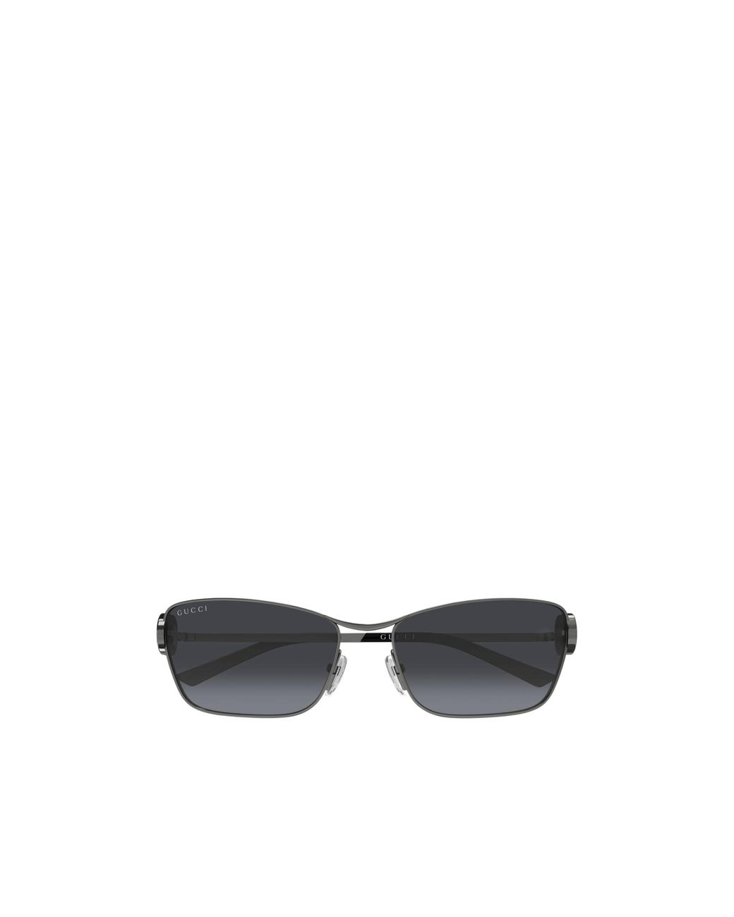 Gucci White Eyewear Rectangular Frame Sunglasses