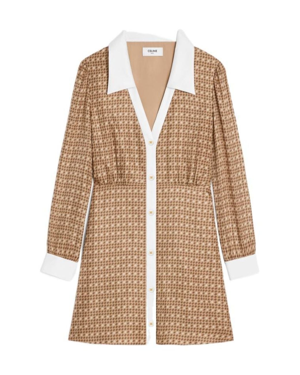 Céline Natural Mini Shirt Dress